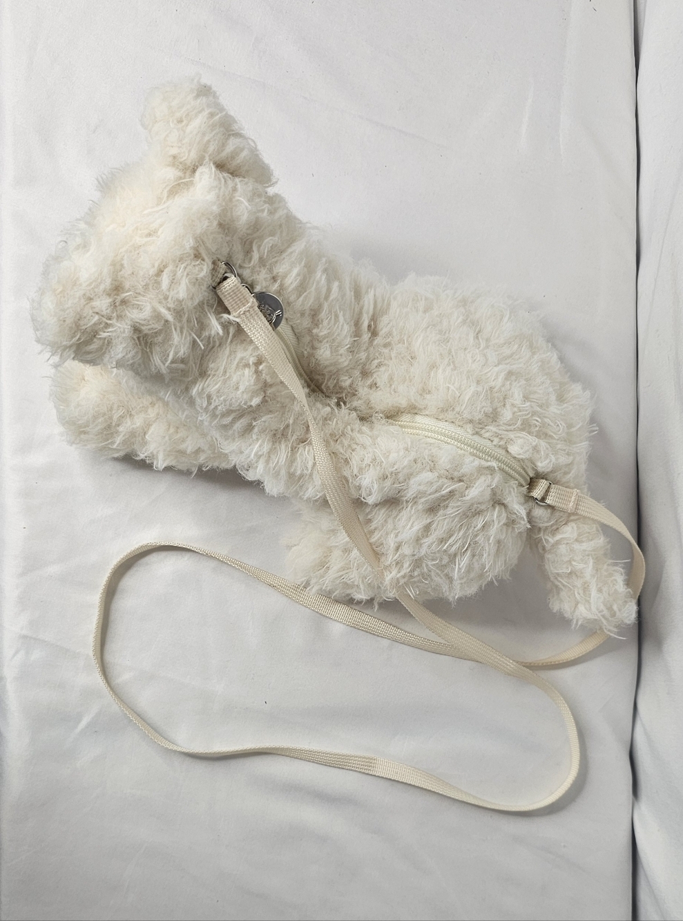 Jellycat Munro Scottie Dog Bag Plush White Terrier Puppy Crossbody Purse Rare - Picture 3 of 14
